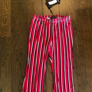 Red jersey trousers